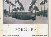 A imagem anterior ilustra esta publicidade contemporânea da Viação Excelsior (fonte: Antônio J. Caldas / Rio das Antigas).