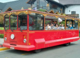 Lührs Trollibus 1998 sobre chassi Agrale MA 7.5 operado pela Fumacinha Turismo, de Gramado (RS) (foto: Jaqueline Lubianca / busologosdosul).