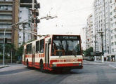 Um dos seis trólebus Mafersa colocados em operação em Santos (SP) em janeiro de 1988 (fonte: portal nossotransportepublico).