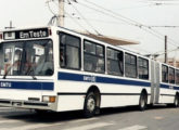 Trólebus articulado Mafersa em teste pela EMTU/SP (foto: Douglas DCZ / onibusbrasil).