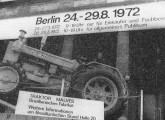 Trator MD 920 P, participando de uma feira internacional de máquinas na Alemanha, em 1972.