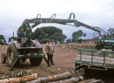 O primeiro guindas florestal gaúcho (aqui em fase final de testes) foi construído em 1971 pela Marcoplan (fonte: Eloi Jacob Marcon).