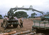 O primeiro guindas florestal gaúcho (aqui em fase final de testes) foi construído em 1971 pela Marcoplan (fonte: Eloi Jacob Marcon).