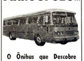 Ainda sob a razão social Carrocerias Nicola S.A., o novo rodoviário Marcopolo é o assunto desta propaganda de jornal de 1969 (fonte: Jorge A. Ferreira Jr.).