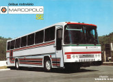 Folder da Volvo ilustrando a pouco comum carroceria rodoviária Marcopolo III SE, aqui naturalmente montada sobre chassi B-58 (fonte: Ivonaldo Holanda de Almeida).