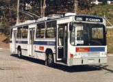 Trólebus com chassi Scania e carroceria Torino padron da Metra, operadora da Região Metropolitana de São Paulo (SP). 