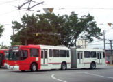 Trólebus articulado com carroçaria Torino operando na Zona Leste de São Paulo (SP) (fonte: portal omensageiro77).
