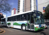 Viale com chassi Volvo atuando no sistema público de passageiros de Cascavel (PR).