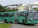 Da Araucária Transportes Coletivos, também operadora do sistema troncalizado de Curitiba, este Viale articulado trazia chassi Scania L94 IB 6x2 (foto: pedroka Ternoski / onibusbrasil).