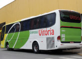 Paradiso 1200 sobre Volvo B7R com janelas fixas e ar condicionado do Expresso Vitória, de Piçarras (SC) (foto: Egon Rohde).