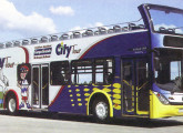 Viale DD Sunny sobre chassi Tuttotrasporti, ônibus turístico lançado na Festa da Uva 2004, em Caxias do Sul (RS). 