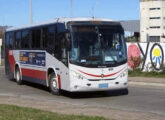 Ideale 770 em chassi Mercedes-Benz OH-1420 operado em Montevidéu pela cooperativa de transportes Cutcsa.