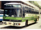 Ônibus com a mesma carroceria, em chassi Mercedes-Benz O-355, operado pela empresa Pássaro Verde, de Belo Horizonte (MG) (foto: Augusto Antônio dos Santos / onibusbrasil).