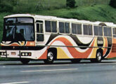 O mesmo modelo, este sobre chassi Mercedes-Benz O-355, na frota da extinta Rápido Serrano Viação, de Serra Negra (SP) (fonte: Mauro Alcaraz / onibusbrasil). 