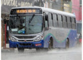 Novo Torino-OF da transporte Rio Madeira enfrentando uma tempestade tropical em Porto Velho (RO), em abril de 2011 (foto: Marcos C. Filho / onibusbrasil).