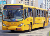 Gran Viale sobre chassi Scania da Critur, com portas à esquerda, operando no transporte urbano de Criciúma (SC) (foto: Daniel Guardiola / egonbus).