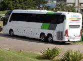 G7 1200 em chassi Scania da empresa uruguaia Lawa Viajes y Turismo, fotografado em fevereiro de 2025 em Portezuelo (Maldonado, Uruguai) (foto: LEXICAR).