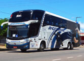 LD sobre o mesmo chassi O500, operado pela Empresa de Transportes Andorinha, de Presidente Prudente (SP), em dezembro de 2022 partindo de Porto Velho (RO) rumo a Brasília (DF) (foto: Marcos C. Filho / roadbus).
