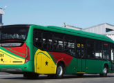 Um dos 245 urbanos Viale BRT em chassi Scania K250 exportados para o sistema troncalizado de Acra, Gana, em 2016 (foto: Douglas de Souza Melo / diariodotransporte).