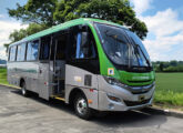 Um dos vinte GranMicro S3 em chassi Iveco 10-190 adquiridos em 2025 pelo Rápido Sumaré, de Sumaré (SP) (foto: Talita Andressa Refosco).