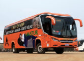 Roma M4 em chassi Iveco 17-280 operado pela Amazônia Turismo, de Boa Vista (RR), em setembro de 2024 partindo de Porto Velho (RO) com destino a Manaus (AM) (foto: Marcos Cabral Filho / onibusbrasil).