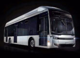 Imagem virtual da primeira carroceria Mascarello para ônibus elétricos - Horizon (fonte: Jorge A. Ferreira Jr.).