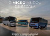 Publicidade de agosto de 2026 para a nova geração de micro-ônibus Mascarello.