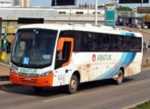 Utilizando o mesmo chassi Volvo, este Roma MD 350 da Amatur - Amazônia Turismo, de Boa Vista (RR), em 2017 atendia à ligação entre Apuí, no Sudeste do Estado do Amazonas, com Porto Velho (RO) (foto: Marcos C. Filho / onibusbrasil).