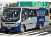 GranMicro da mesma geração, porém com a frente ligeiramente diferente, pertencente à empresa Stadtbus; dotado de chassi Agrale MA9.2, o ônibus operava em Cachoeirinha (RS) (foto: Gianluca L. Sbroglio / busologosdosul).