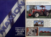 Em março de 1989, já sob controle nacional, a Massey Perkins altera o nome para Maxion; esta propaganda, de julho, mostra os quatro segmentos de atuação da empresa: motores diesel, colheitadeiras, tratores agrícolas (na imagem o MF 296) e equipamentos de construção.