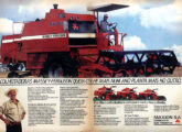 Fazendo par com a publicidade anterior, esta mostra os três modelos de colheitadeiras produzidas pela Maxion em 1989.