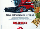 Propaganda de fevereiro de 2013 para o lançamento da colheitadeira MF 32.