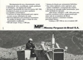 Trator de esteiras MF 3366 em publicidade de outubro de 1973 (fonte: João Luiz Knihs).