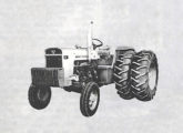 O trator industrial MF 95 I (aqui com rodado duplo traseiro) foi pela primeira vez exposto na III Fetag - Feira da Técnica Agrícola, em julho de 1971 (fonte: João Luiz Knihs / Dirigente Industrial).