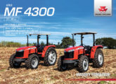 Folheto publicitário da nova linha 4300, lançada pela Massey em 2020; na imagem, os modelos 4306 (à esquerda) e 4307.