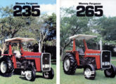 A partir daqui, capa de ficha técnica de seis modelos da Série 200: 235 (3 cilindros, 2,7 l, 44 cv), 265 (4 cilindros, 3,3 l, 61 cv), ...