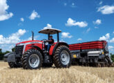 Trator MF 5M.105, da nova família 5M, de 2026, substituta das séries 5700 e 6700.
