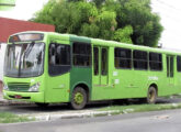 Ônibus da mesma série e com igual mecânica, este da Viação Piauiense, visto do lado oposto, mostrando as duas portas para embarque e desembarque em nível (foto: Walisson Pereira / onibusbrasil).