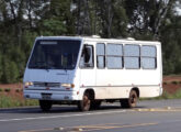 Os primeiros micro-ônibus Maxibus saíram em 1996; este foi um deles, com chassi Puma AMV 916, registrado em Fernandes Pinheiro (PR) (foto: André Felipe Mudrei / onibusbrasil).
