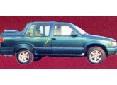Cabine-dupla sobre picape Chevrolet S-10, fabricada pela Mek Dias em 1995; nota-se que o estilo perdeu um pouco da leveza da fase anterior.