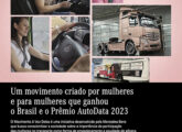 Propaganda de dezembro de 2023 comemorando o Prêmio AutoData, conquistado em reconhecimento ao Movimento A Voz Delas, dedicado às mulheres motoristas.