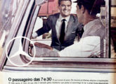 Nesta e nas duas imagens seguintes, simpática campanha publicitária para os monoblocos Mercedes-Benz, amplamente veiculada em 1961 e 1962: "O passageiro das 7 e 30", ...