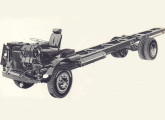 O chassi do caminhão pesado LP-331 utilizado para encarroçamento, a partir de 1965 anunciado como LPO-331.