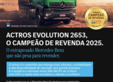 Actros Evolution foi um dos três caminhões Mercedes-Benz apontados como Campeão de Revenda 2025 em suas respectivas categorias.