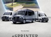 Propaganda para a linha elétrica de utilitários Sprinter, importada a partir do final de 2025.