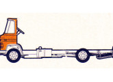 LO-608 D - o Mercedinho na configuração chassi-meia cabine para encarroçamento por terceiros. 