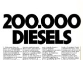 Propaganda institucional de janeiro de 1972 registrando o marco histórico em produção de motores diesel.