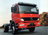 Atego 1728: lançado em 2007, com 279 cv e capacidade de tração de 36 t, foi o primeiro cavalo-mecânico da linha.