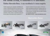 Um articulado Caio e um rodoviário Irizar ilustram esta publicidad de setembro de 2008 para os chassis Mercedes-Benz.