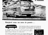 Inesperada propaganda da Fábrica de Carrocerias Metropolitana, de abril de 1959, para os monoblocos de sua concorrente Mercedes-Benz.